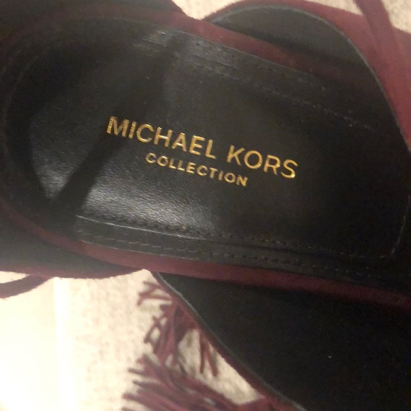 Michael Kors cranberry garnet platforms - Picture 2 of 6